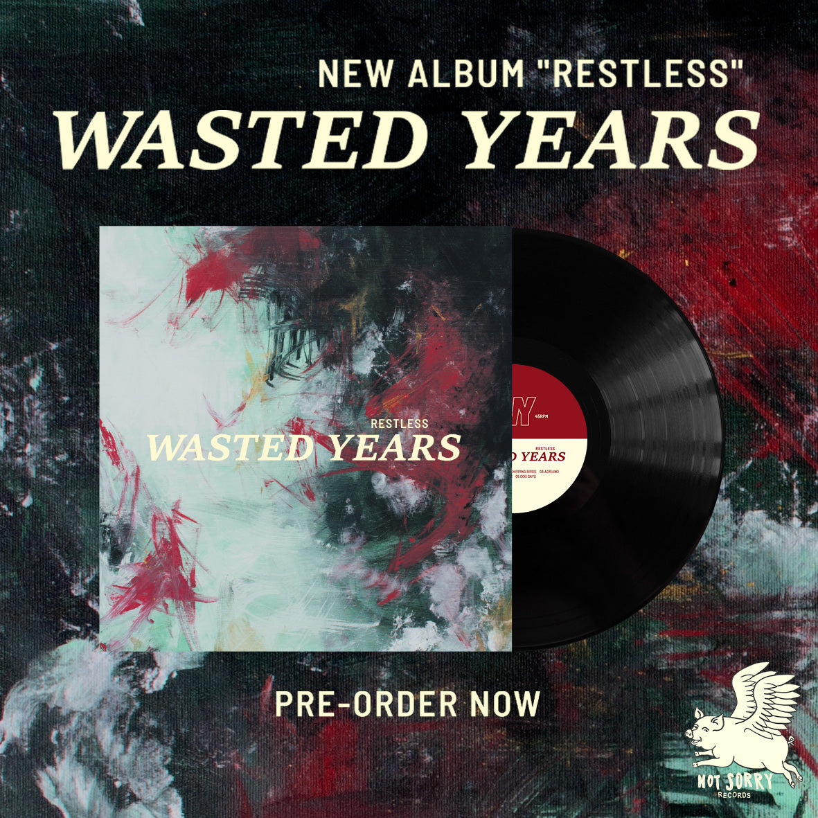 WASTED YEARS • Restless • LP